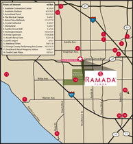 Anaheim/Graden Grove Area Map
